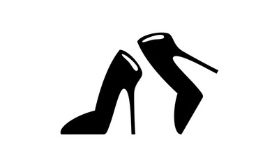 High heels simple illustration vector