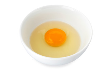 egg, egg in white bowl, on white background (Tr- yumurta)
