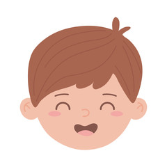 Obraz premium Isolated boy cartoon vector design