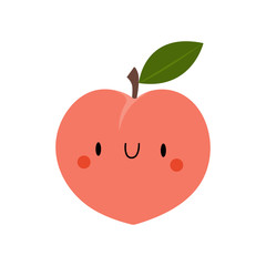 Kawaii Cartoon Peach
