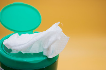 Disinfecting towels to sanitize surfaces and eliminate viruses and bacteria
