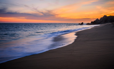 Obraz premium Beach Sunset, Cabo San Lucas, Baja California, Mexico