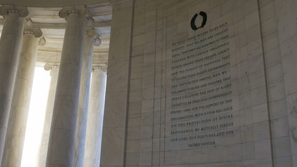Jefferson Memorial Interior Wall in Washington, DC
