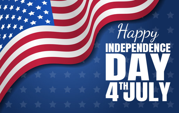 Happy Independence Day. Fourth of July. National holiday. Vector illustration
