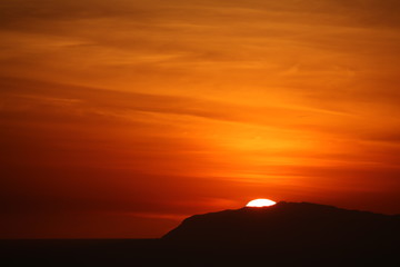 sunset over Catalina