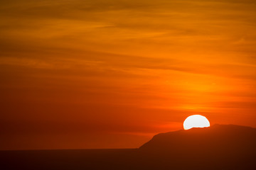 sunset over Catalina