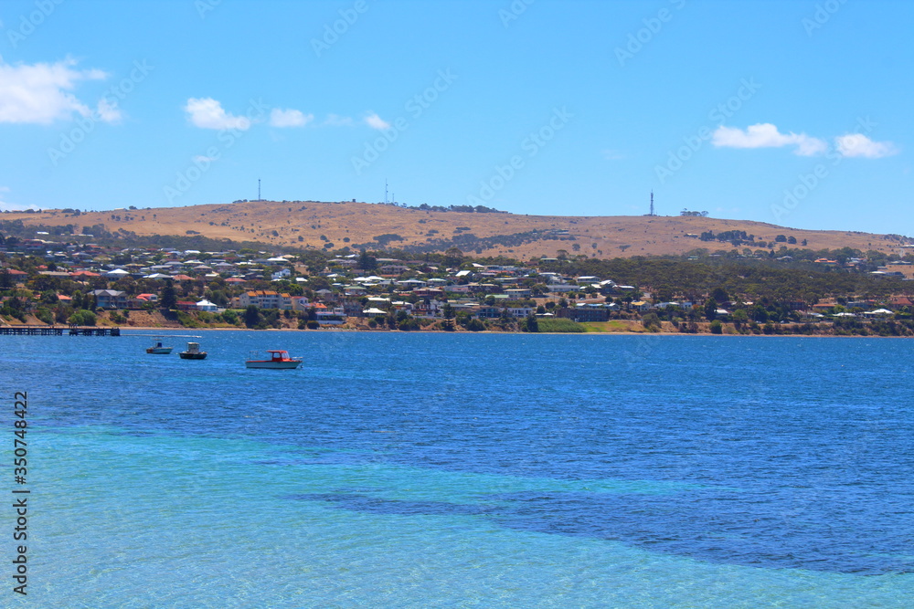 Wall mural view of the city of port lincoln, australia