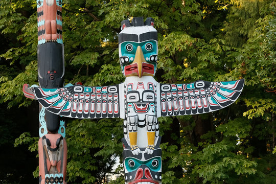 Totem Poles of North American Indigenous Peoples.