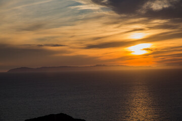 Sunset over Catalina