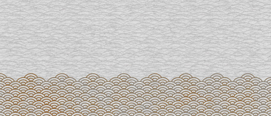 Japanese Traditional Pattern Wave Pattern Japanese Background Material 背景 和柄青海波波海和和風壁紙テクスチャーwall Mural Wdw