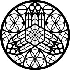 Rose Window, Fig. 12, round 1, triangular 2