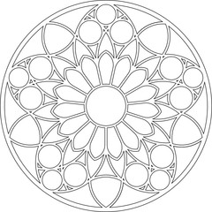 Rose Window, Fig. 12, round 2, base, triangular 1, framework