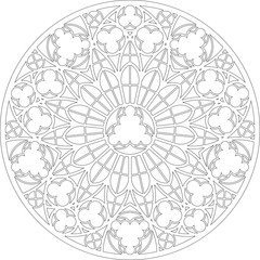 Rose Window, Fig. 12, round 2, triangular 2, framework