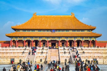 Taihedian (Hall of Supreme Harmony) in the Forbidden City, Beijing, China