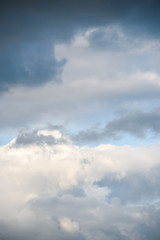 Stormy and cloudy sky as a nature background
