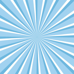 Blue sky ray burst style background vector design