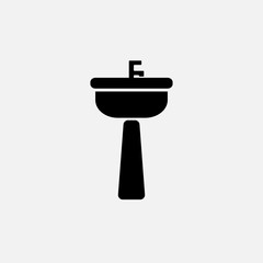Sink unit. vector Simple modern icon design illustration.
