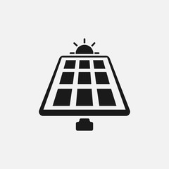 Solar energy panel. vector Simple modern icon design illustration.