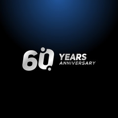 60 Years Anniversary Vector Design