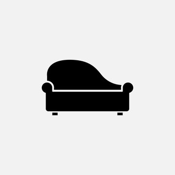 recommend clip art: Sofa. Simple modern icon design illustration.