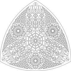 Rose Window, Fig. 12, triangular 1, square 1, framework