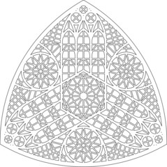 Rose Window, Fig. 12, triangular 1, triangular 2, framework