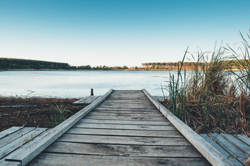 Pier to small lake