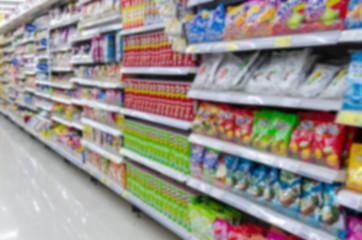 Fototapeta na wymiar Blur Supermarket