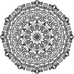 Mandalas for coloring book.Decorative round ornaments.Unusual flower shape.Oriental vector. Creative mandala design.Flower Mandalas.