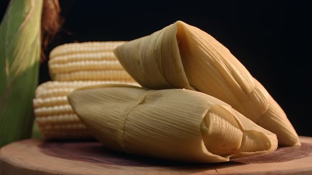 Typical Brazilian food made with corn, called Pamonha