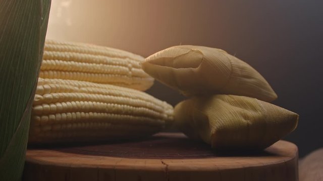 Typical Brazilian food made with corn, called Pamonha