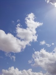 Fototapeta premium blue sky with clouds