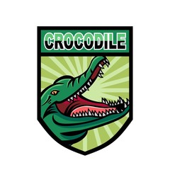 Crocodile esport logo mascot design