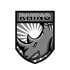 Rhino esport logo mascot design