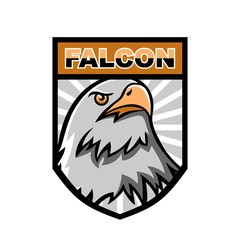 Falcon esport logo mascot design
