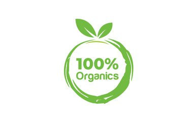Creative organic, and natural food logo design