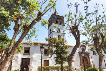 Spanis arquitecture at San Marcos church in Tenerife, Canary islands on a sunny day
