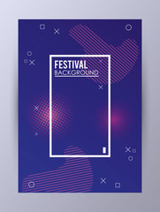 square frame in colorfull festival background
