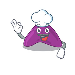 Talented adrenal chef cartoon drawing wearing chef hat