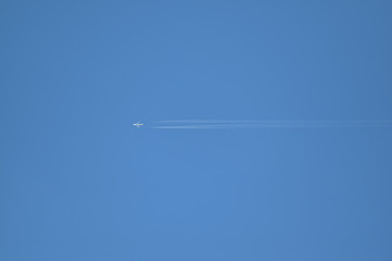 Airplane in the sky