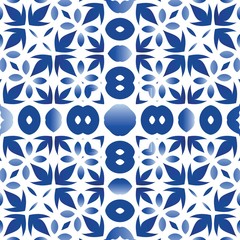 Portuguese ornamental azulejo ceramic.