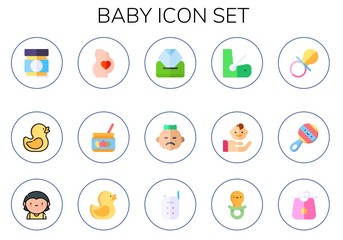 Fototapeta premium baby icon set