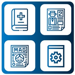 brochure icon set