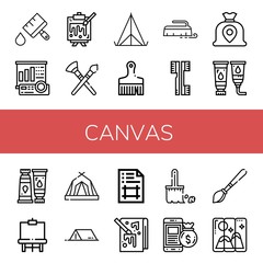 canvas icon set