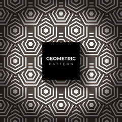 Background with abstract geometric patterns of hexagon