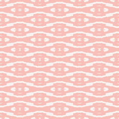 Pink ikat seamless vector ethnic pattern background for fabric, wallpaper, gift wrap, scrapbooking projests or backgrounds.