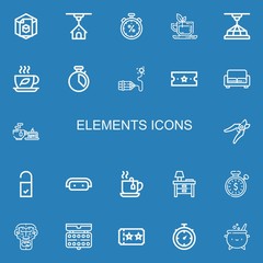 Editable 22 elements icons for web and mobile