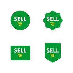 Sell - Sticker Design : Business Theme, Shopping Theme, Infographics and Other Graphic Related Assets.