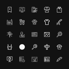 Editable 25 printing icons for web and mobile