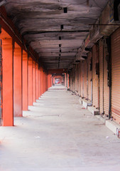 corridor of the old building